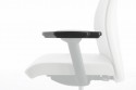 Fauteuil de bureau dossier semi-haut accoudoirs 3D SMARTOFFICE LUXY cuir ou velours Kvadrat
