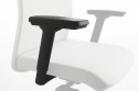 Fauteuil de bureau dossier semi-haut accoudoirs 3D SMARTOFFICE LUXY cuir ou velours Kvadrat