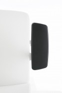 Fauteuil de bureau dossier semi-haut accoudoirs 3D SMARTOFFICE LUXY cuir ou velours Kvadrat