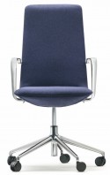 AFFAIR, fauteuil de bureau design cuir ou tissu, dossier flex & hauteur réglable