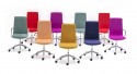 AFFAIRS, fauteuil de bureau design cuir ou tissu, dossier flex & hauteur réglable