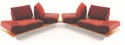 IDOLATION canapé angle 4 places assises pivotantes et relax en cuir ou tissu