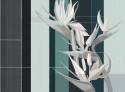 STRELITZIA papier peint tapisserie florale LONDONART