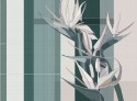 STRELITZIA papier peint tapisserie florale LONDONART