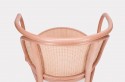 BALMAN fauteuil en bois courbé dos cannage de roseaux