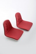 EPOCA fauteuil de bureau cuir ou tissu sur roulettes évidées design