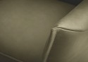 AM.LEE, petit fauteuil compact & repose-pieds pivotants cuir ou tissu
