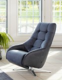 ARCHANGEL fauteuil relax design en cuir ou tissu électrique dossier piqué