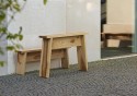 banc en bois massif GRAND CHARTREUX hauteur d'assise au choix en bois massif intérieur / extérieur