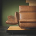 Canapé chaises-longues SMART.LOUNGE cuir ou tissu relax design 4 moteurs