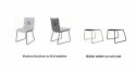 Chaise design ARROUND.DINING, cuir ou tissu ou bi-matière