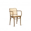 811 petit fauteuil en bois courbé Hoffmann bois, tapissé ou canné