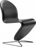 Chaise Verner Panton Dining Verpan cuir pied papillon