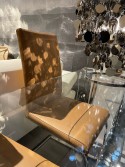 Table en verre + banc cuir