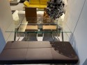 Table verre sécurit et pieds chromés SP2 80 x 140 cm
