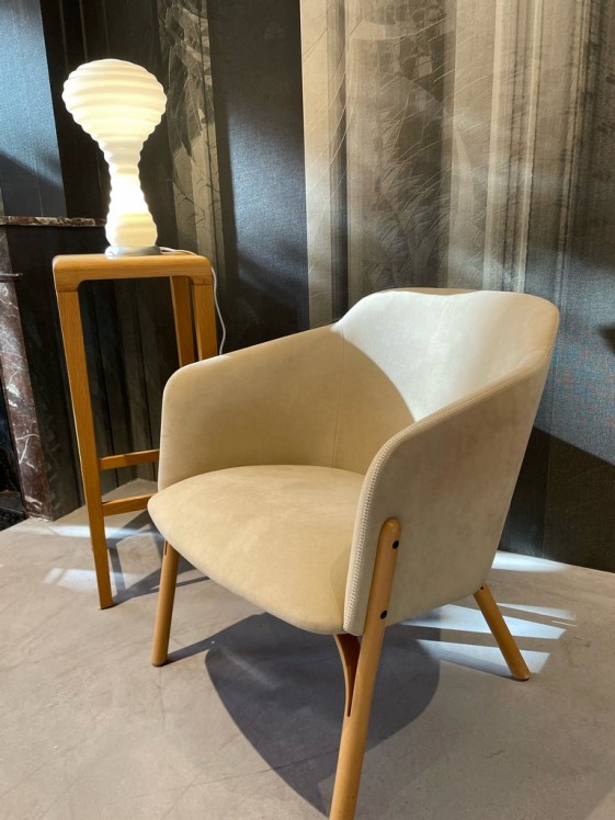 Fauteuil lounge SPLIT en alcantara