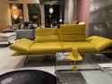 Canapé cuir jaune design 2,5 places AD.SENSO