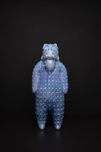 YVAN ZDOROVAN personnage bleu en céramique d'art collection DIDO MAKHNO