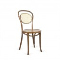 Chaise bistrot dos médaillon cannage style THONET 1840 assise bois
