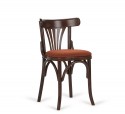 Chaise bistrot dos éventail en bois courbé assise bois ou tapissée cuir ou tissu 1851