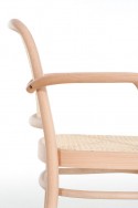 833 RELOADED fauteuil en bois courbé dos cannage assise bois, cannée ou tapissée