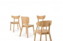 BONES.STRAIGHT chaise design en bois ou tapissée ou semi-tapissée