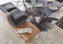 Table à manger rectangulaire GERBOIS 180x90 cm, plateau hêtre, chêne, HPL ou céramique