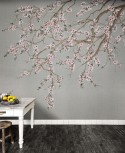 HAORI papier peint tapisserie sur mesure cerisier à fleurs japonais