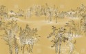 Papier peint SAMUE arbres pins japonais LONDONART
