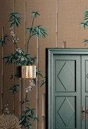 FUKI sublime papier peint floral bambou et chrysanthème du Japon LONDONART