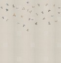 YUKI papier peint vol d'oiseaux LONDONART sur mesure