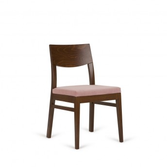 Chaise carrée cubique SQUARE assise tapissée cuir ou tissu au choix