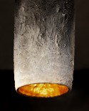 Lampe CRUST THIN céramique longue intérieur or ou argent