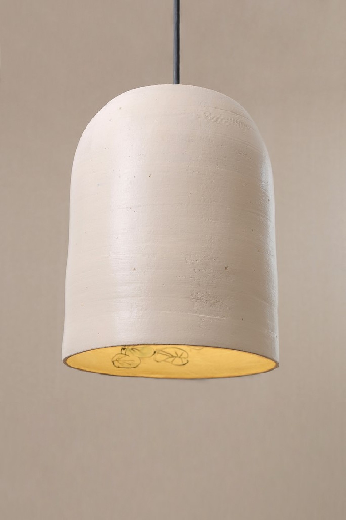 Pied de Lampe Design Mascagni en Céramique Blanche