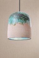 MAYA lampe suspension en céramique d'art peinte à l'intérieur