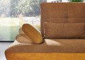 Canapé angle cuir en U design ARTYFLEX chaise longue + ottomane
