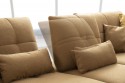 Canapé angle cuir en U design ARTYFLEX chaise longue + ottomane
