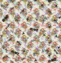 Papier peint sur mesure DSQUARED2 VANDALIZED GRANNY'S FLOWERS LONDONART