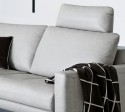 Canapé design 2,5 places cubique DAVIS.TM en cuir ou tissu