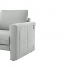 Canapé design cubique 2,5 places DAVIS.TM en cuir ou tissu