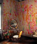 Papier peint fleurs & couleurs pop WATERFALL MARNI LONDONART