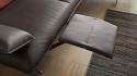 ANGEL.DC, canapé d’angle design 3 places chaise longue cuir ou tissu, dossiers réglables