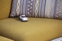 Petit canapé de jardin terrasse BAYMOOD.AIR avec pouf repose pieds