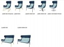 BEAU fauteuil cuir design dossier haut pieds métal ou bois