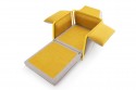 Fauteuil convertible & design en tissu D&SLEEP couchage 90 x 204 cm