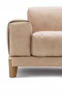 Canapé en cuir SMITHS confort duvet & ressorts
