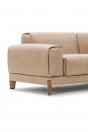 Canapé en cuir SMITHS confort duvet & ressorts