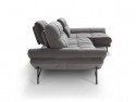 Canapé ARCHEE d'angle avec chaise longue dossiers réglables cuir ou tissu