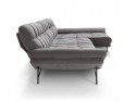 Canapé ARCHEE d'angle avec chaise longue dossiers réglables cuir ou tissu