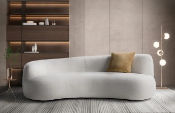 BABYLOVE canapé cuir ou tissu forme organique courbe design